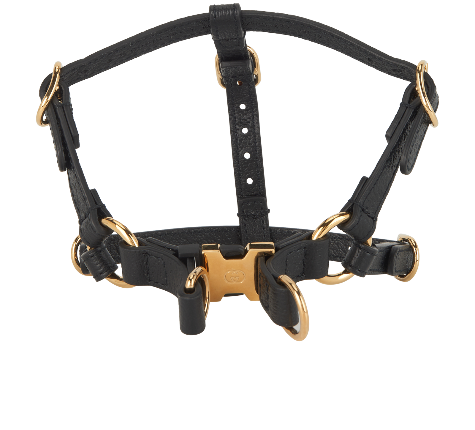 Gucci Pet Harness, &pound;195, Accessories, Black, Leather, Back view
